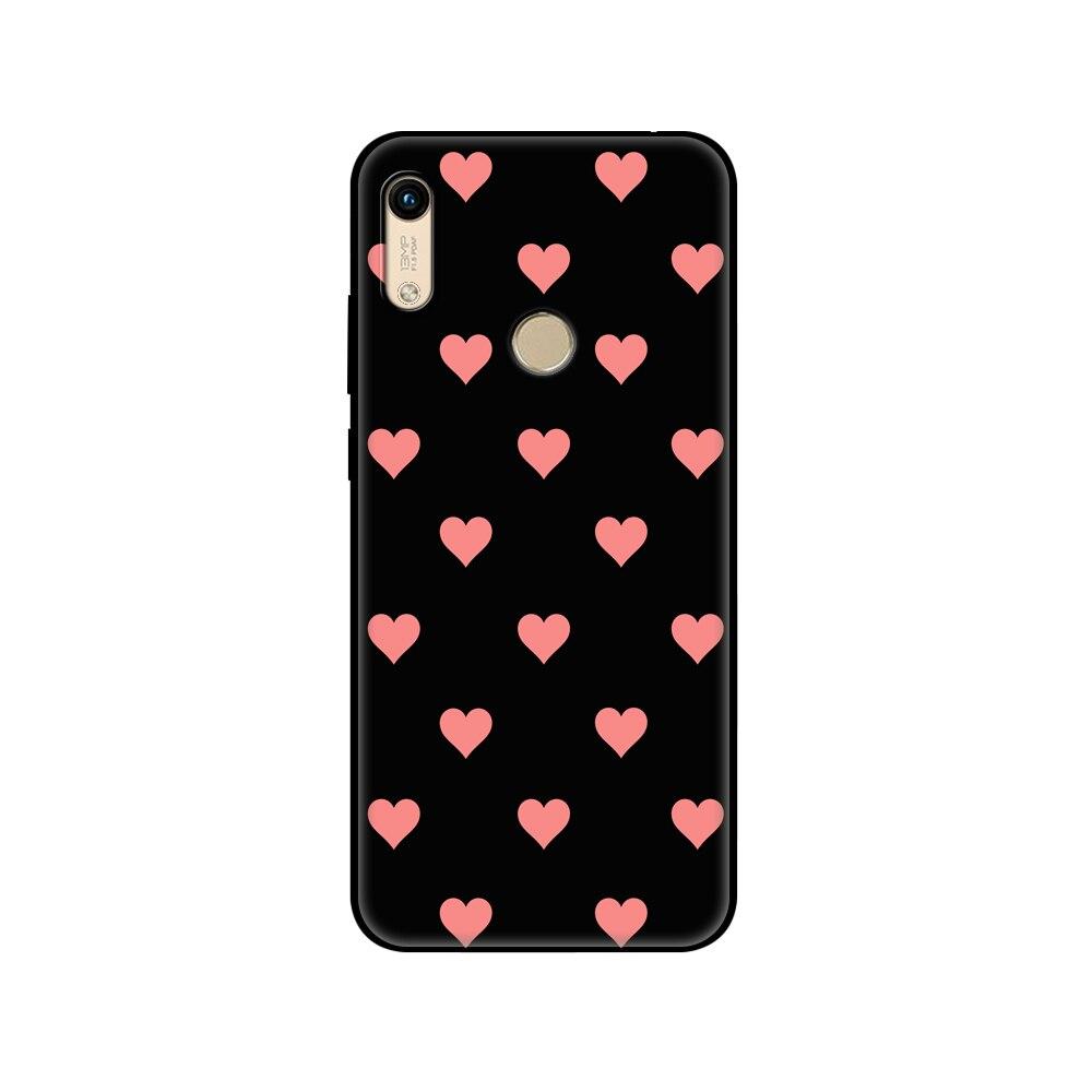 Für Honor 8A Hülle Für huawei Honor 8A prime Hülle Silikon TPU Rückseite Handyhülle schwarze TPU Hüllepink Anime Weltraum Auto