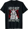 NEW LIMITED God Is Busy Can I Help You Baphomet TShirt Wholesale Cheap Graphic T Shirts 2024 Streetwear Tshirts
