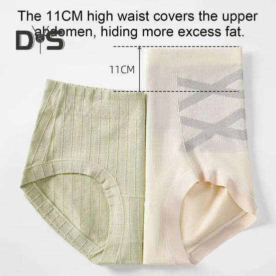 Women's High Waist Underwear Soft Stretch Full Coverage Panties Tummy Control Ladies Seamless Briefs for Daily Wear