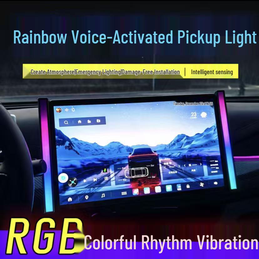 Voice-Controlled Ambient Light for Tesla Model 3/Y Central Console