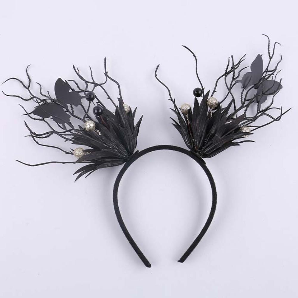 Funny Halloween Hair Hoop Dark Butterfly Festival Hair Accessories  Party