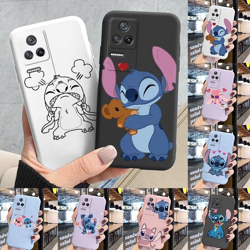 

Чехол Love с рисунком Лило и Стич для Poco F4 PocoF4 F 4, чехол для телефона, милый мягкий силиконовый чехол для Poco F4, чехол для сумки