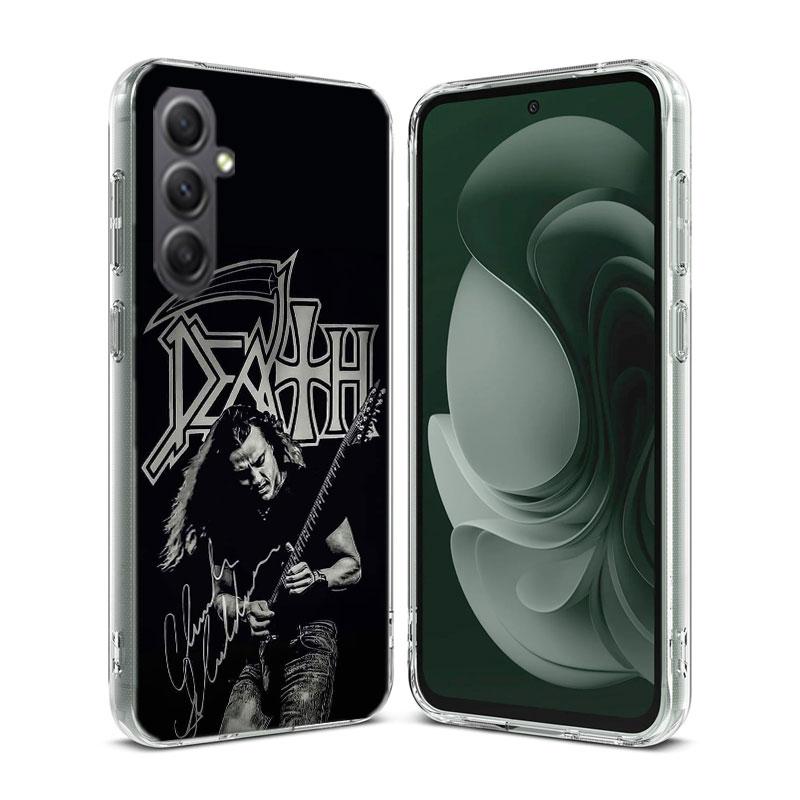 Metal Band D-Death Phone Case for Samsung A16 A26 A36 A56 A17 A37 A57 A07 A06 A02S A03 A04S A05S Galaxy Note 20 10 A50S A71 A51