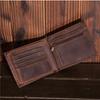 Special Offer Wallet for Men's Crazy Horse Head Layered Leather Leather Vintage Men's Leather Wallet