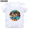 Vendita Calda T-Shirt Stampata Cartone Animato 'Ocean Santiago' Abbigliamento Divertente per Ragazze Estate Bambini Top