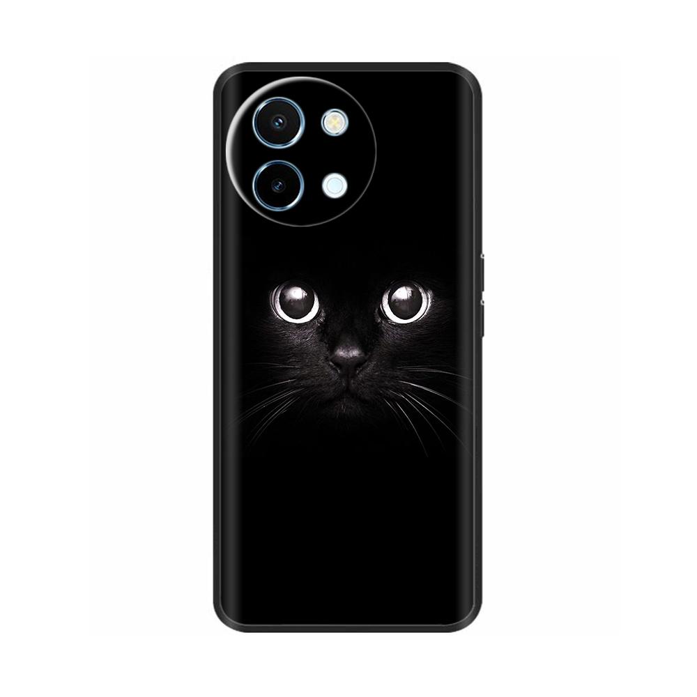 For Vivo Y38 5G Phone Case Painted Soft Black TPU Silicone Bumper For Vivo Y38 Y200i Y200t T3x Protective Back Cover Cases Capas
