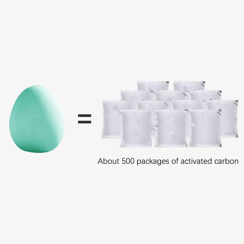 Diatomaceous Earth Odor Absorbing Egg Kitchen Air Freshener Moisture Absorption Refrigerator Deodorizing Fishy Musty Remover