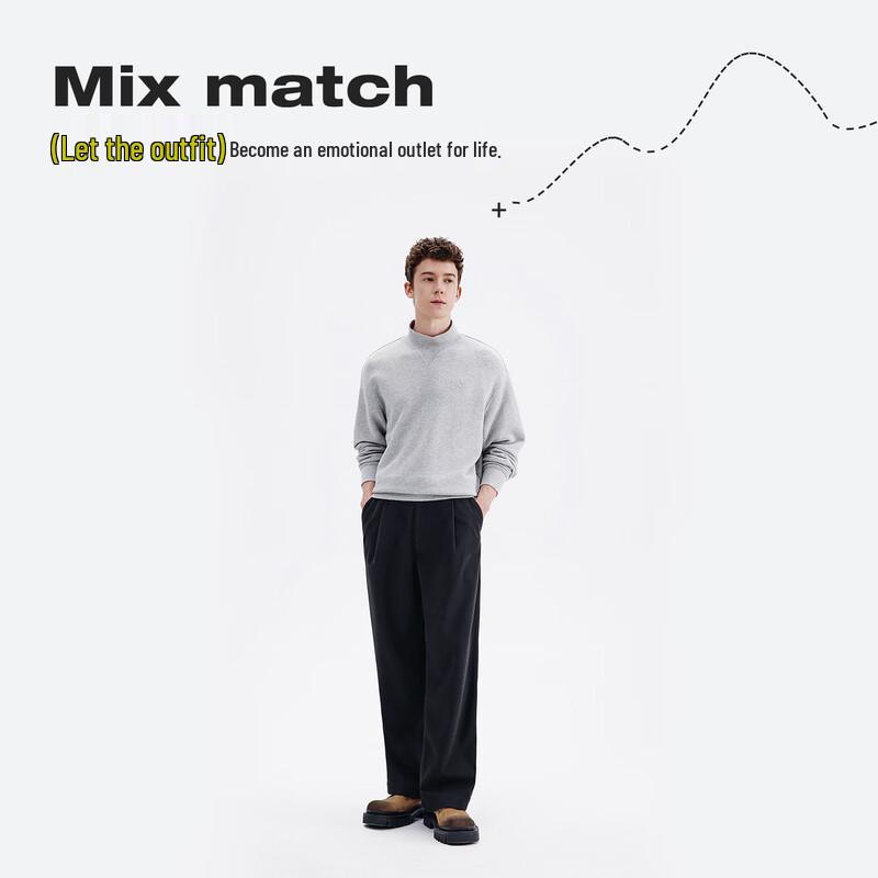 NVG·YOUNG Men's Casual Straight-Leg Trousers