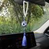 Crystal Tassels Blue Eyes Car Accessories Demon-Eye Auto Rearview Mirror Pendant Car Decoration Halloween Gifts Talisman For Man