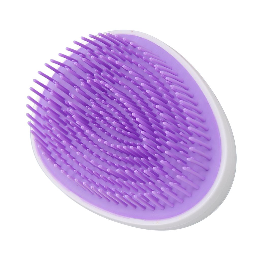 3Pcs Massage Detangling Comb Gradient Purple Wet and Dry Use Portable Egg Shaped Hair Brush for Hair Salons Beauty Salons Home