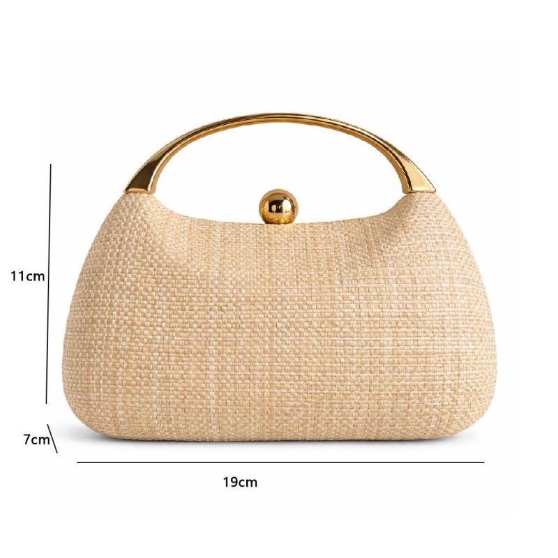 Borsa da sera intrecciata nuova estiva Nuovi arrivi Borsa a pochette alla moda a forma di conchiglia Borse da sera per donna Tendenza 2026 Borsa a mano da donna