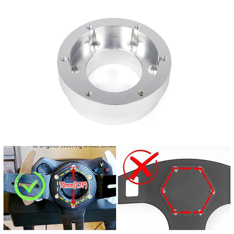 13/14inch Steering Wheel Adapter Plate 70mm PCD Racing Steering Wheel Car Game Modification For Logitech G29 G920 G923