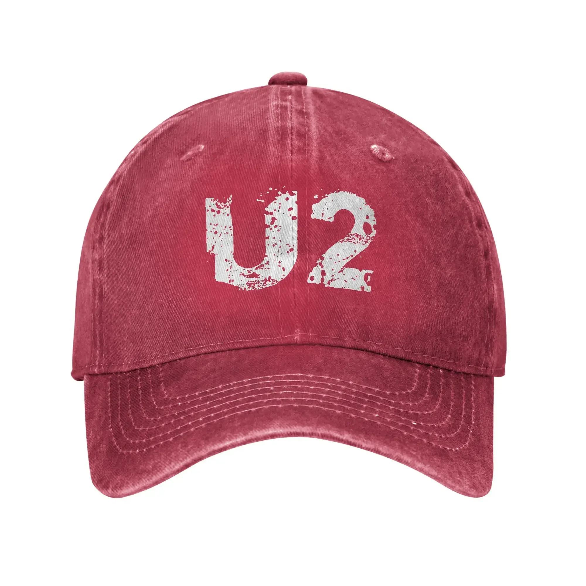

Washed Baseball Cap U2 Band Summer Trucker Hat For Couple Women Classic Outdoor Sport Sun Baseball Caps One Size