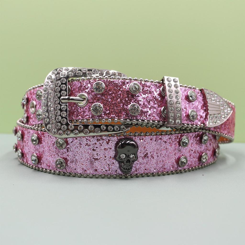 Punk Style Men's & Unisex Denim Belt - Trendy High-End Leather European American Style