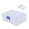 Plastic parts box with lid and customizable compartments for nails screws fish hooks jewelry and diverse small items storage