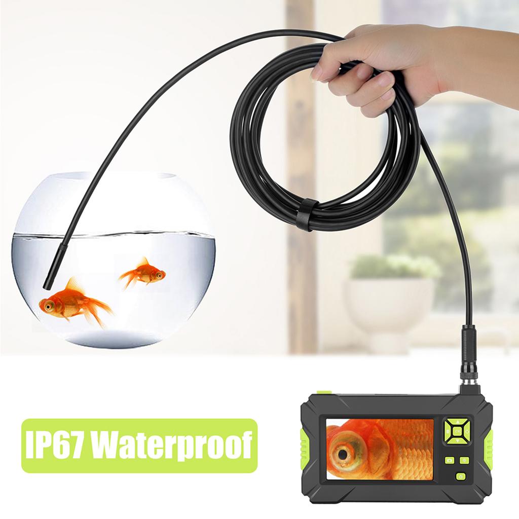 4.3in P30 1080P HD Pipe Inspection Endoscope Camera IP67 Waterproof Industrial Borescope
