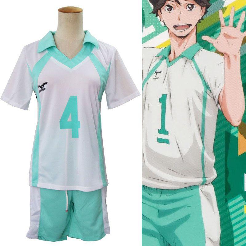 Stilvolle Haikyuu Aoba Johsai Oikawa Tooru Uniform mit atmungsaktiver Hose und Shirt