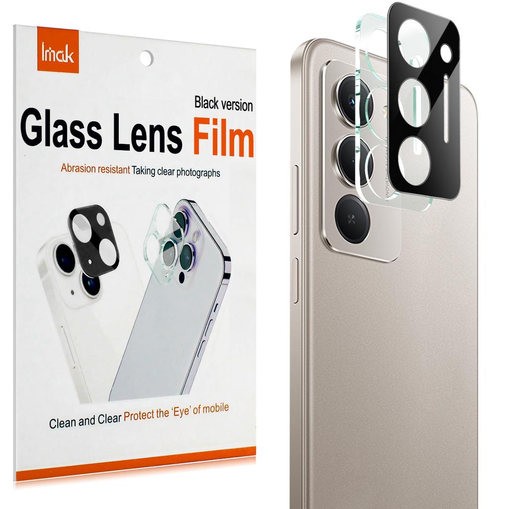 For Redmi 15 4G 5G Glass IMAK High Definition Glass Lens Film Svart Versjon