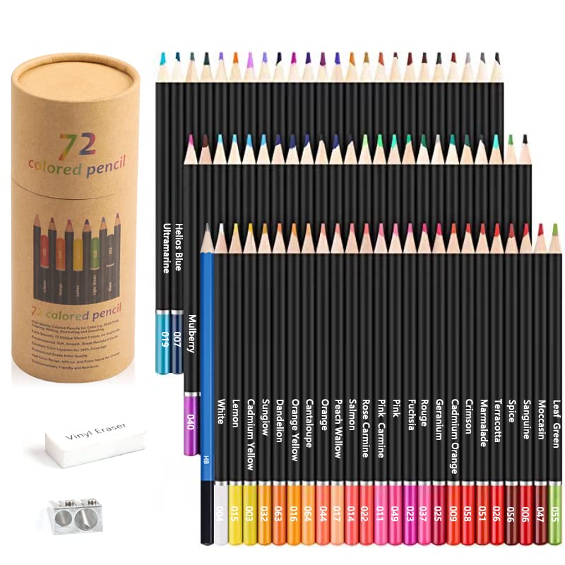Corslet 75 Pc Oil Colour Pencils Set With Sharpener And Eraser Drawing Pencil Colours Colored Pencils Color Pencil Set F