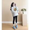 Plus Size Maternity Sweatshirt Set: Medium-Length, Loose Fit for Spring & Autumn