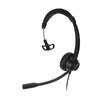 Single Ear Telephone Headset Noise Reduction Volume Adjustment Mute USB Business Headset with Mic Black H390‑USB‑1