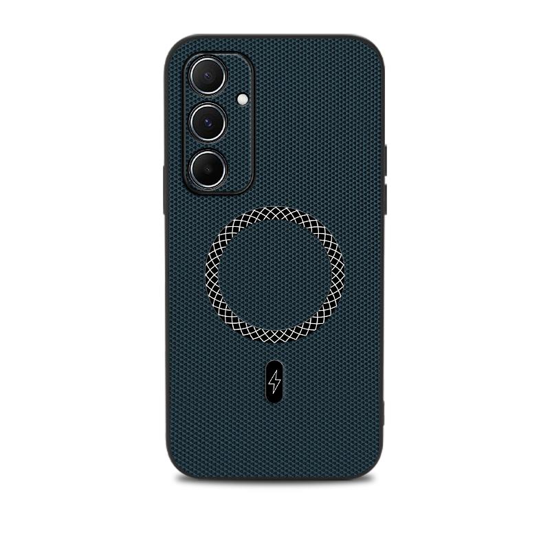 For Samsung A34 A54 Premium Shockproof Magnetic Phone Case For Samsung Galaxy A54 Leather Texture Pattern Anti-Fingerprint Cover