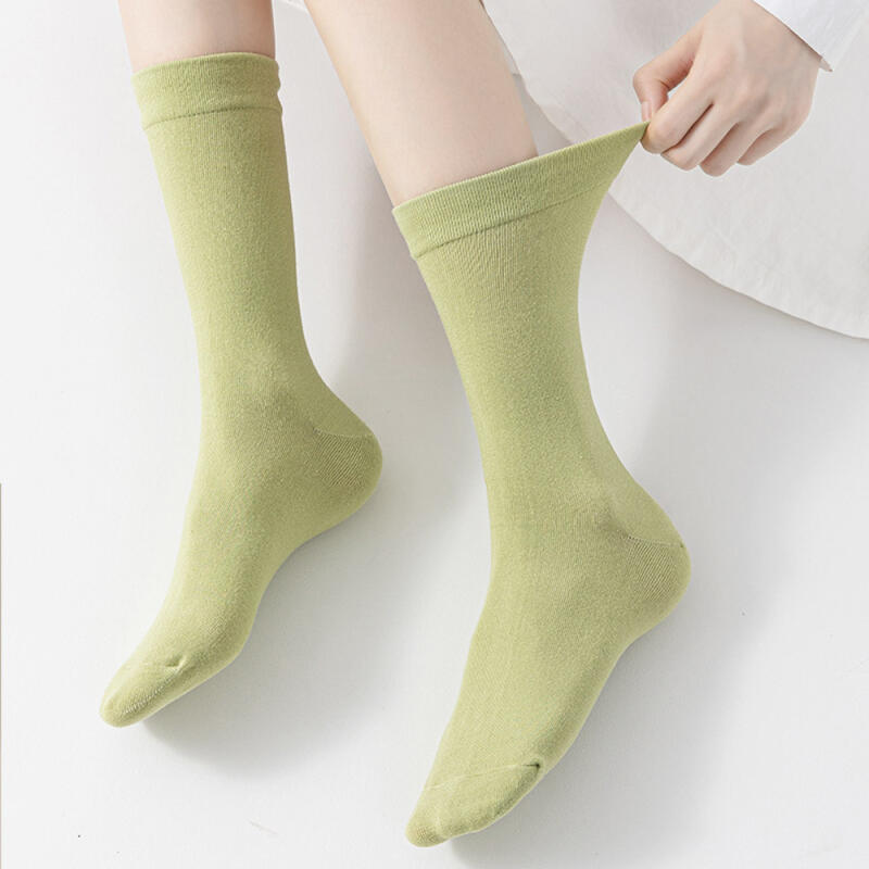 Wafery Cotton No-Compression Pastel Basic 5-Pair Socks Set Colorful 5-piece set