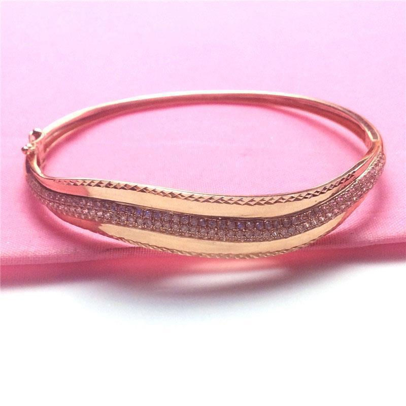 

Пурпурний Золотий Позолочений Рожеве Золото Простий Нішевий Дизайн Темперамент Вишуканий Кольорове Золото Інкрустований Цирконій Браслет