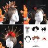 Plastic Skull Headbands For Halloween Parties Gothic Costume Accessory Portable Hair Decors