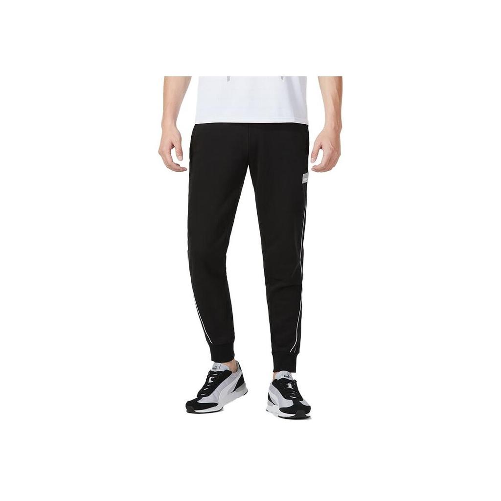 Puma Letter Print Breathable Retro Sports Long Pants Casual Pants Men Bottoms Black 599357-01