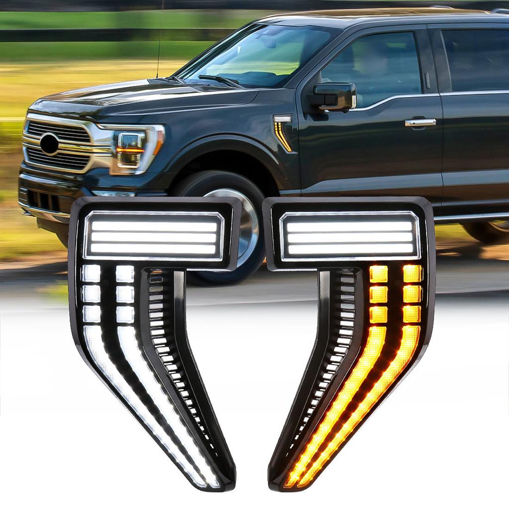 In Stock LED Side Marker Light Bumpers Reverse Edge Rear Led Side Marker Lamp Lights for Ford F150 2020 2023 2024 2025 2026