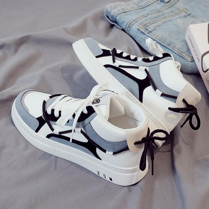 

2024 summer new high-top canvas trendy shoes trendy men s shoes versatile casual sports board shoes little white cloth shoes leather shoes 39