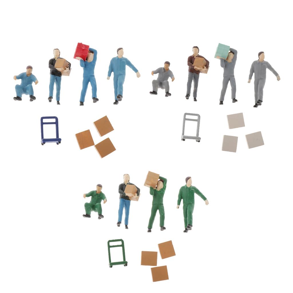 People Figures 1:64 Scale Model Painted Miniatures Set