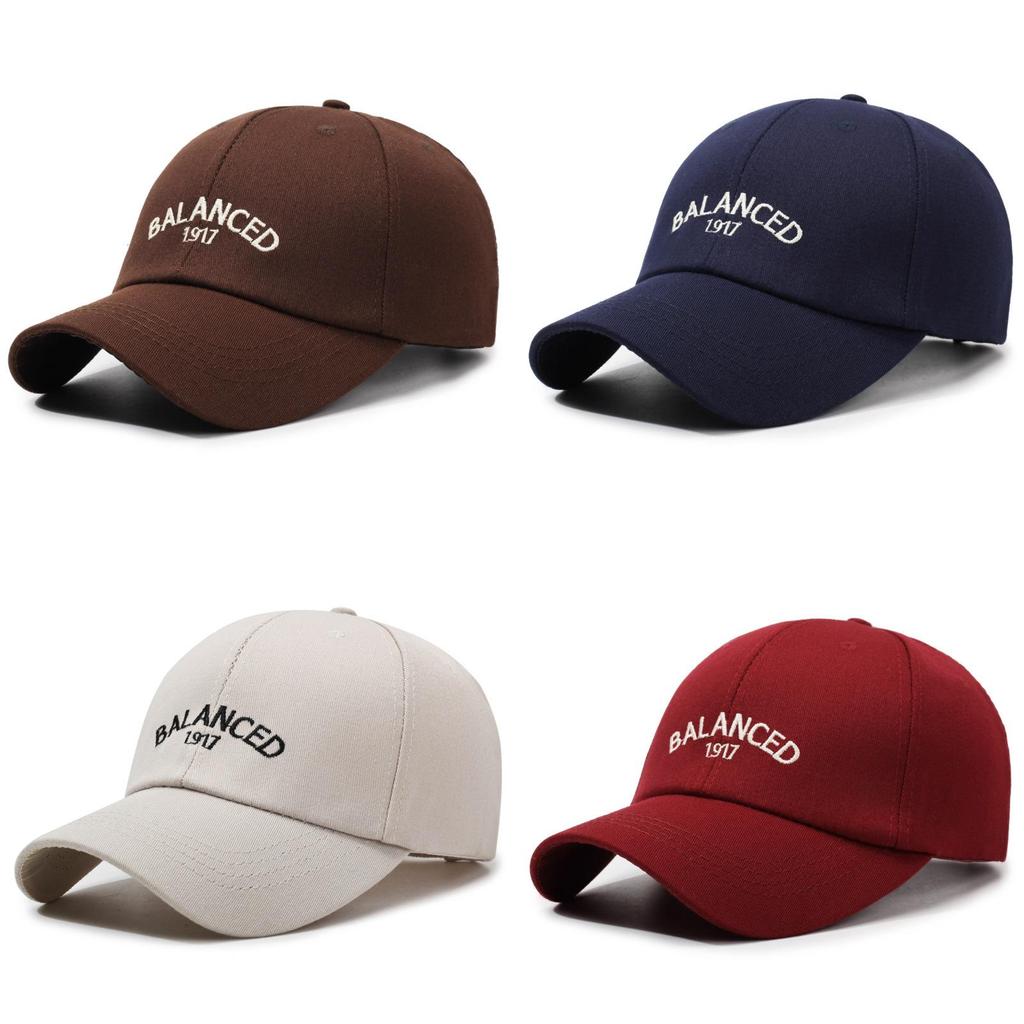 Balanced Letter Embroidery Baseball Cap Sun Protection Breathable Hat Peaked