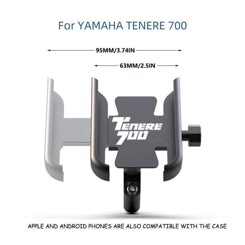 For YAMAHA TENERE 700 Tenere700 XTZ 700 T700 2020 2025 Motorcycle Mobile Phone Holder GPS Navigator Mirror Handlebar Bracket