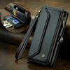 CaseMe (C36) Crossbody Wallet Case For iPhone 13 14 15 16 Pro Max Zipper Wrise Multi-functional Flip PU Leather Card Slots Holder Cover Protector