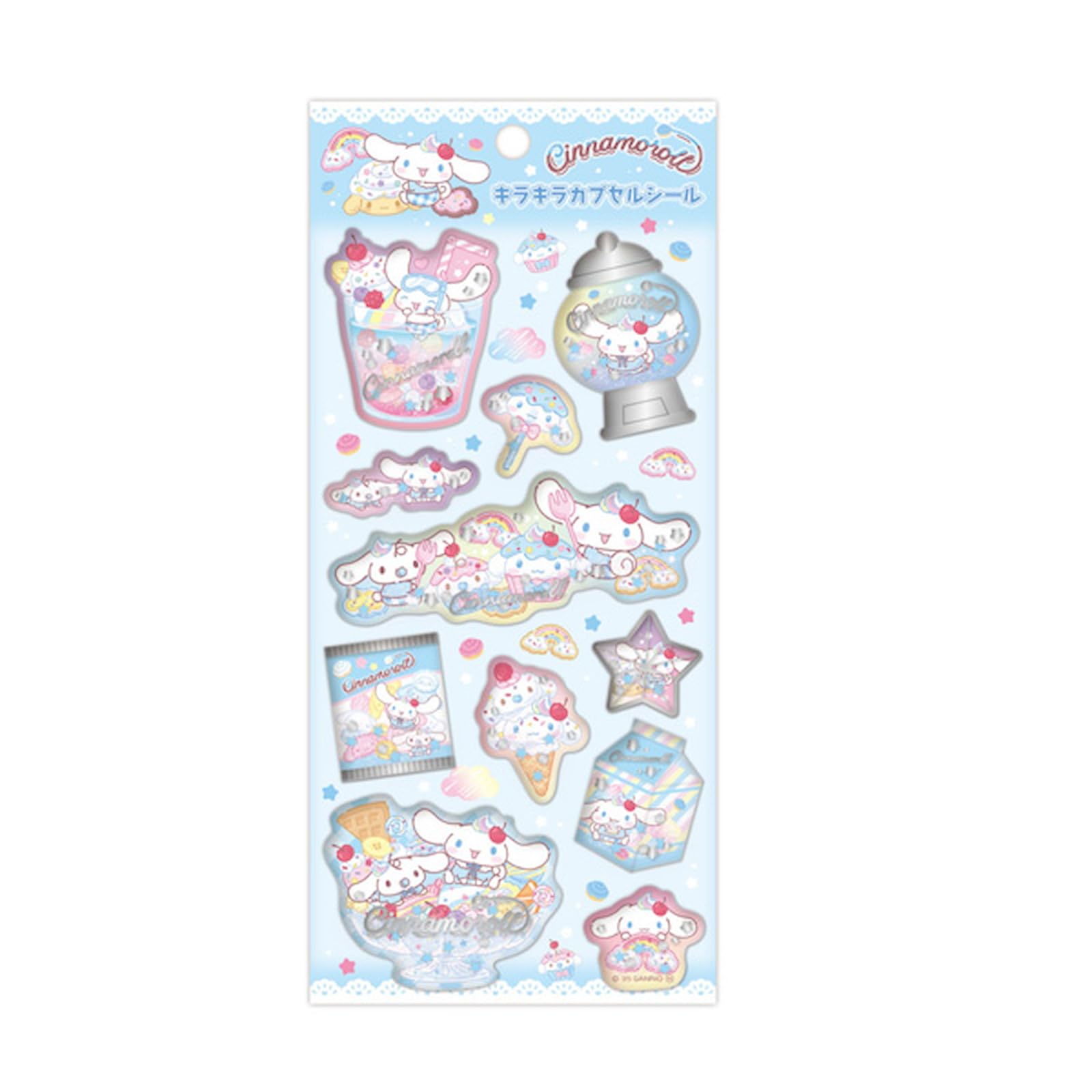 Компания K Наклейка-капсула со блестками Sanrio Characters 2 Киннаморолл SAC-KCP2-CN
