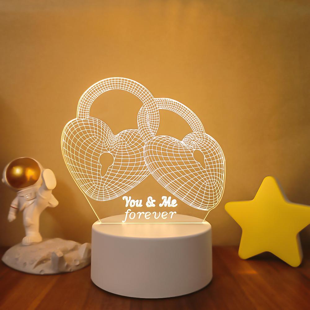 SOLOLANDOR 3D LED Lamp Creative 3D LED Night Lights Novelty Illusion Night Lamp 3D Illusion Table Lamp For Home Decorative Light