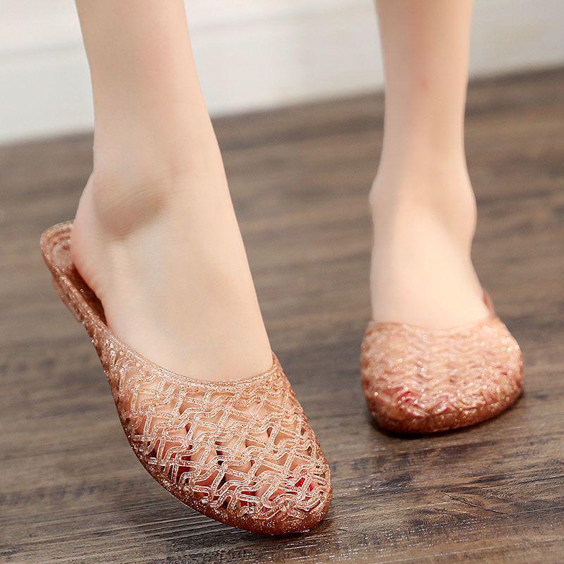 

Женские летние хрустальные прохладные тапочки на мягкой подошве для спальни и ванной Size 36 (Recommend 1 size up)