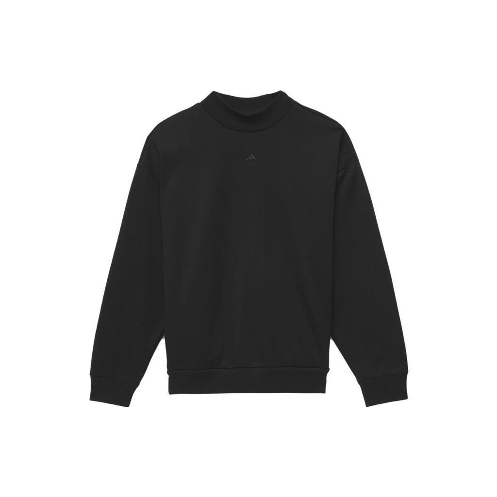 Adidas Printed Round Neck Basketball Sweatshirt Unisex Tops Black IN4246