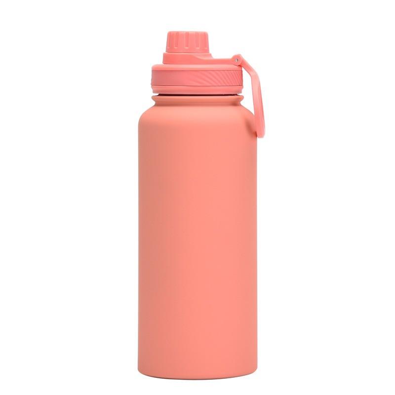 1L Stainless Steel Vacuum Insulated Water Bottle With Wide Mouth Portable Outdoor Sports Travel