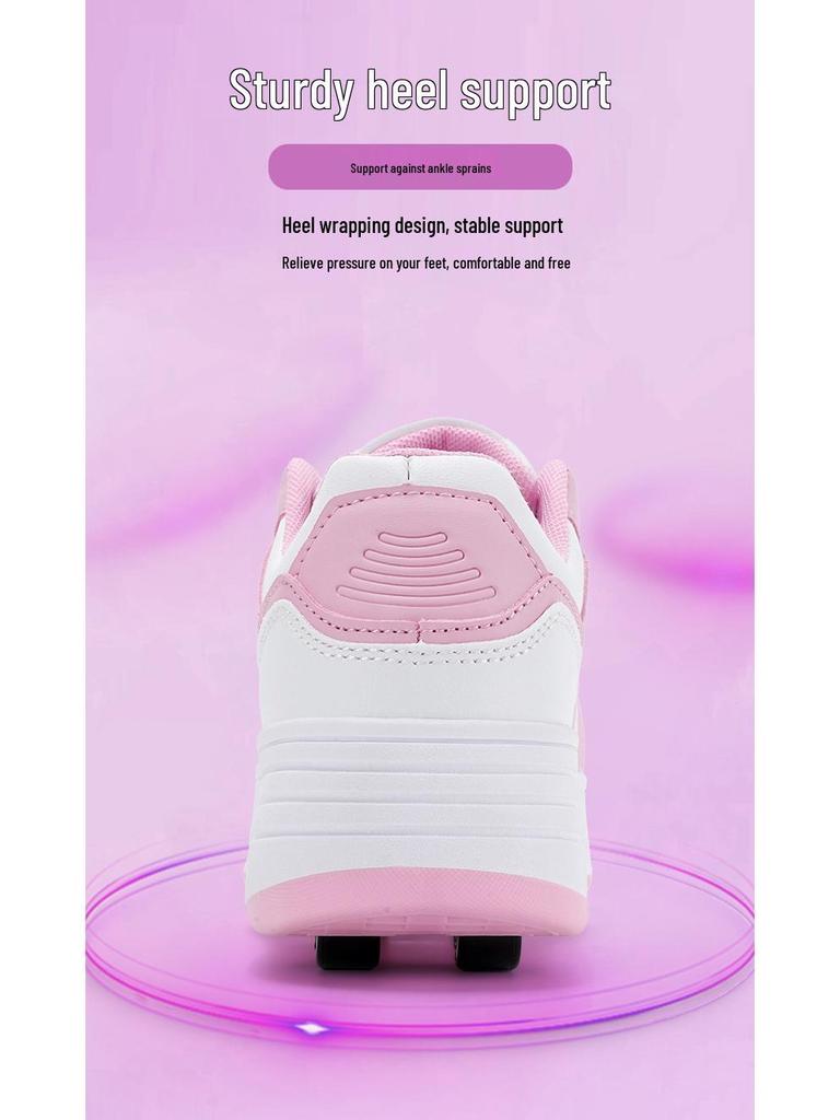 Ultra-Light Detachable 4-Wheel Roller Skates for Kids and Adults
