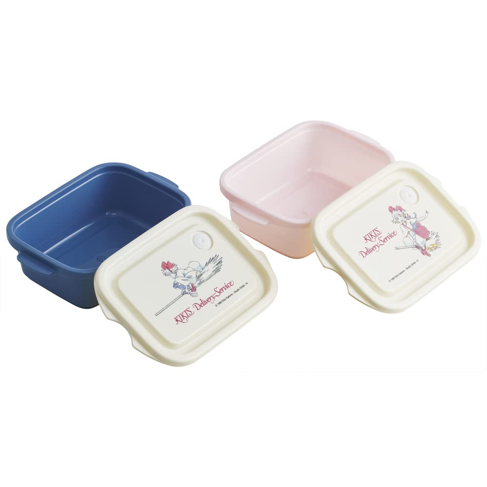 Skater Delivery Service Art Studio Ghibli 500ml Antibacterial Food Storage Made in Kiki's 2-Pack Containers, Japan, FCN2WAG-A