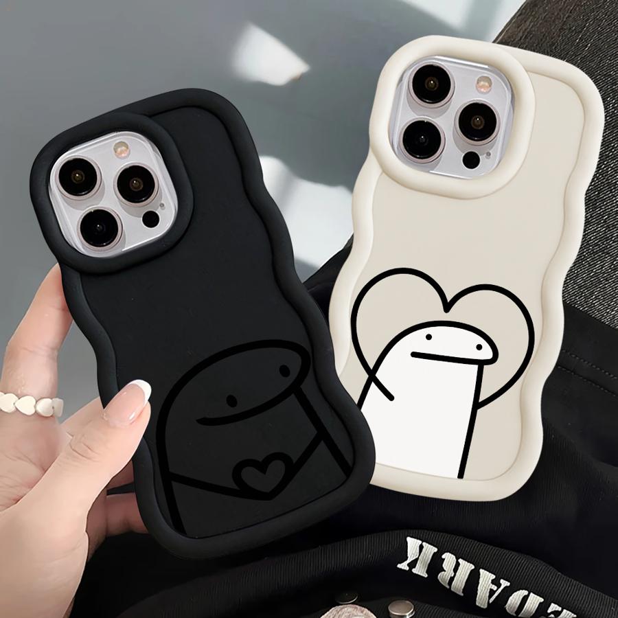 Funny Cartoon Case for iPhone 16 Pro Max 13 8 17 Air 14 11 15 Plus XR 12 Soft Phone Cover