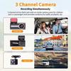 In Car, Out of Car, Rear of Car 3 Recording 1080P Infrared High-definition Driving Recorder