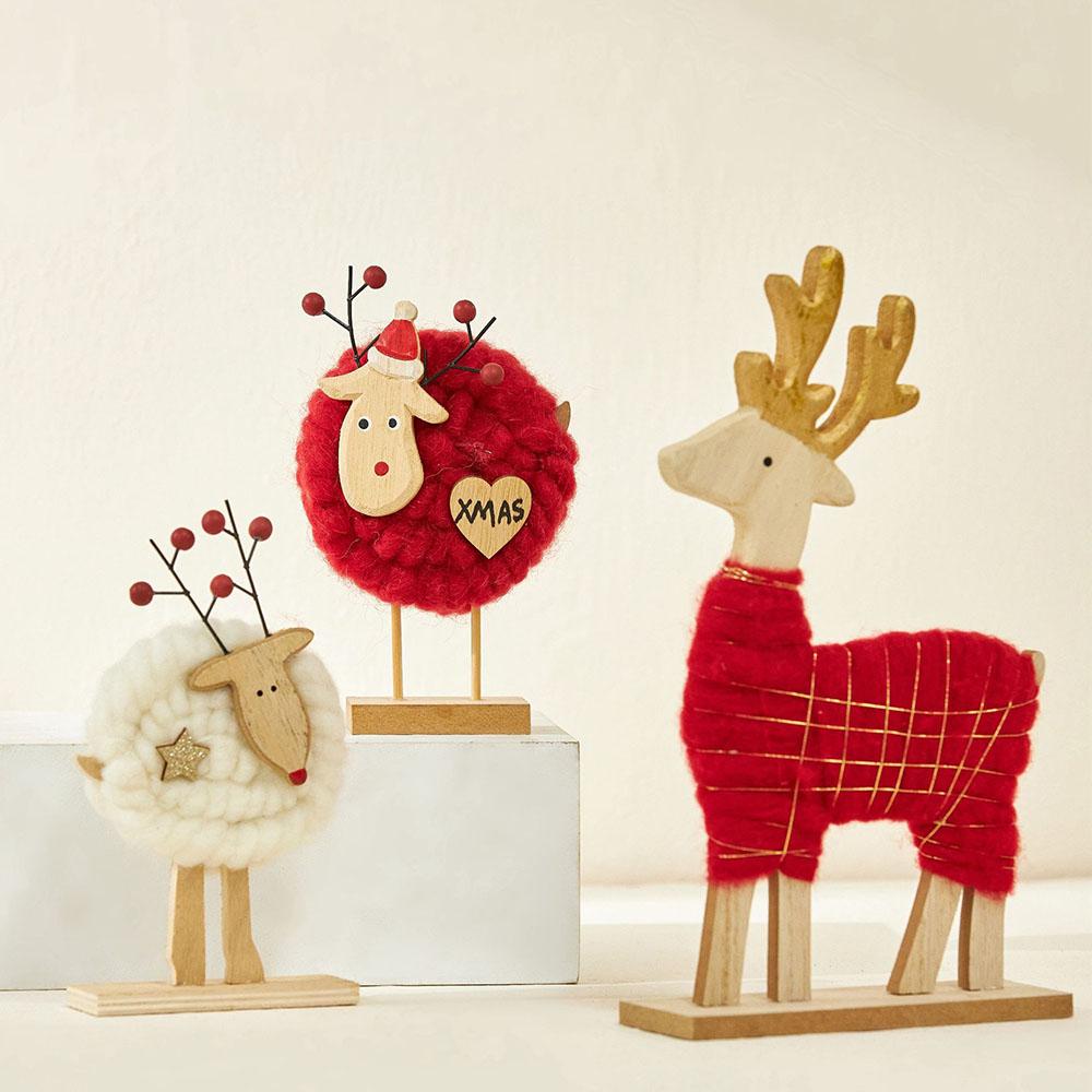 Mini Christmas Desktop Ornament Exquisite Portable Table Handiworks For Daily Use