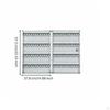 120 Key Holder Cabinet Lockable SurfaceMounted Powder Coated Security Storage for Hotel,