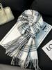 Scarf Women's Autumn and Winter Korean Version Versatile Japanese Plaid 1116 New Student Premium Warm Plaid Scarf Men