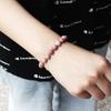Fashion Natural Stone Pink Angelite Beads Bracelet 8mm Sunstone Beaded Energy Yoga Bracelet Jewelry for Women Handmade Gifts