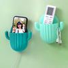 Toothbrush Holder Household Wall Self-adhesive Seamless Cactus Storage Rack Shaver Organizer Drain Shelf Bathroom Accessories